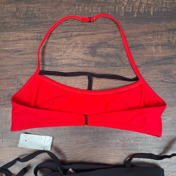 Chromat Bikini Top and Bottom NWT Black/Red Sz S NWT - Picture 11 of 11